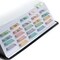 Laminated Planner Monthly Tabs, 24 Peel and Stick Tabs for Notebooks (12 Month Tabs and 12 Blank Tabs), Calendar Monthly Tab Stickers/Dividers (Assorted), Medium